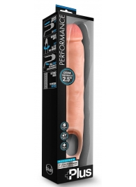 Телесная насадка-удлинитель 11.5 Inch Silicone Cock Sheath Penis Extender - 29,2 см. - Blush Novelties - в Нижнекамске купить с доставкой