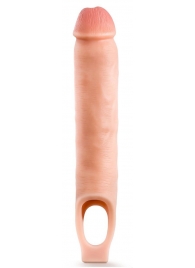 Телесная насадка-удлинитель 11.5 Inch Silicone Cock Sheath Penis Extender - 29,2 см. - Blush Novelties - в Нижнекамске купить с доставкой