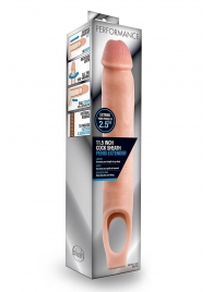 Телесная насадка на пенис 11.5 Inch Cock Sheath Penis Extender - 29,2 см. - Blush Novelties - в Нижнекамске купить с доставкой