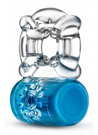 Синее эрекционное виброкольцо Pleaser Rechargeable C-Ring - Blush Novelties - в Нижнекамске купить с доставкой