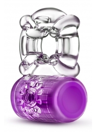 Фиолетовое эрекционное виброкольцо Pleaser Rechargeable C-Ring - Blush Novelties - в Нижнекамске купить с доставкой