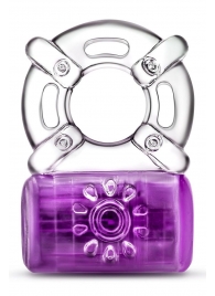 Фиолетовое эрекционное виброкольцо One Night Stand Vibrating C-Ring - Blush Novelties - в Нижнекамске купить с доставкой
