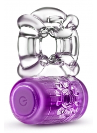 Фиолетовое эрекционное виброкольцо One Night Stand Vibrating C-Ring - Blush Novelties - в Нижнекамске купить с доставкой