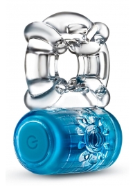 Синее эрекционное виброкольцо One Night Stand Vibrating C-Ring - Blush Novelties - в Нижнекамске купить с доставкой