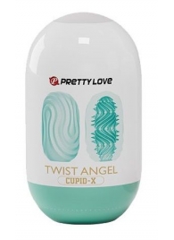 Бирюзовый мастурбатор-яйцо Twist Angel - Baile - в Нижнекамске купить с доставкой