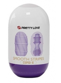Сиреневый мастурбатор-яйцо Smooth Stripes - Baile - в Нижнекамске купить с доставкой