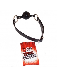 Силиконовый черный кляп-шарик на ремне Black Ballgag - Erotic Fantasy - купить с доставкой в Нижнекамске
