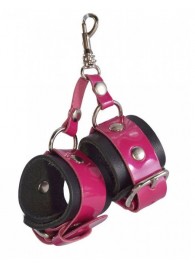 Розово-черный брелок  Наручники - Sitabella - купить с доставкой в Нижнекамске