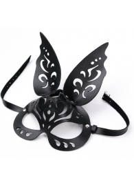 Черная ажурная маска  Зайка  с ушками - Crazy Handmade - купить с доставкой в Нижнекамске