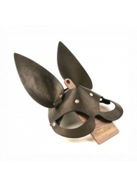 Черная гладкая маска  Зайка  с длинными ушками - Crazy Handmade - купить с доставкой в Нижнекамске