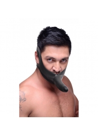 Черный кляп-страпон Masters Mini Face Fuck Strap-On - 14 см. - XR Brands - купить с доставкой в Нижнекамске