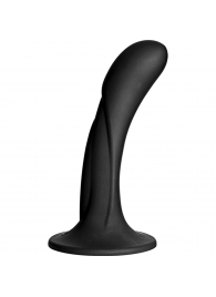 Черная изогнутая насадка Vac-U-Lock G-Spot - 16,5 см. - Doc Johnson - купить с доставкой в Нижнекамске