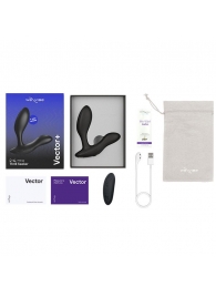 Черный анальный вибратор We-Vibe Vector+ - We-vibe - в Нижнекамске купить с доставкой