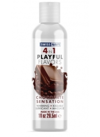 Массажный гель 4-в-1 Chocolate Sensation с ароматом шоколада - 29,5 мл. - Swiss navy - купить с доставкой в Нижнекамске