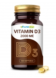 Пищевая добавка SuperCaps VITAMIN D3 2000 ME - 120 капсул - SuperCaps - купить с доставкой в Нижнекамске