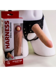 Страпон Харнесс из трусиков и насадки-фаллоса - 17,5 см. - LOVETOY (А-Полимер) - купить с доставкой в Нижнекамске
