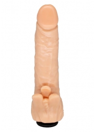 Телесная гелевая насадка-фаллос с клиторальными лепестками - 18,5 см. - LOVETOY (А-Полимер) - купить с доставкой в Нижнекамске