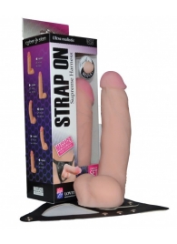 Реалистичный фаллос на поясе Harness - 20,5 см. - LOVETOY (А-Полимер) - купить с доставкой в Нижнекамске