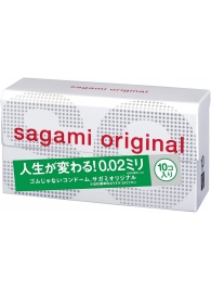 Ультратонкие презервативы Sagami Original 0.02 - 10 шт. - Sagami - купить с доставкой в Нижнекамске