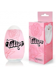 Белый нереалистичный мастурбатор в форме бутона цветка Tulips - 1137 - в Нижнекамске купить с доставкой