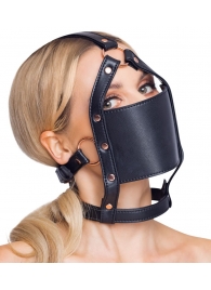 Черный намордник с кляпом-шаром Head Harness With A Gag - Orion - купить с доставкой в Нижнекамске
