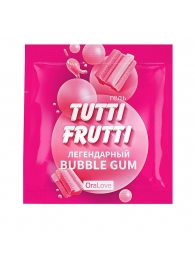 Пробник гель-смазки Tutti-frutti со вкусом бабл-гам - 4 гр. - Биоритм - купить с доставкой в Нижнекамске