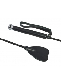 Чёрный стек с шлепком-сердечком - 70 см. - Sitabella - купить с доставкой в Нижнекамске