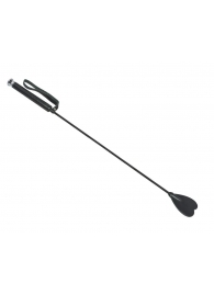 Чёрный стек с шлепком-сердечком - 70 см. - Sitabella - купить с доставкой в Нижнекамске