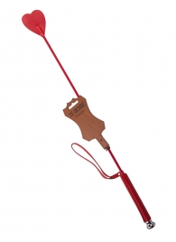 Стек с красным наконечником-сердечком - 70 см. - Sitabella - купить с доставкой в Нижнекамске