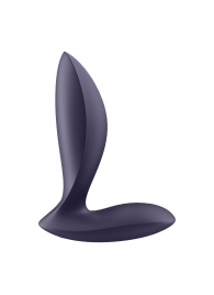Фиолетовый анальный вибростимулятор Power Plug - Satisfyer - в Нижнекамске купить с доставкой