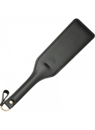 Черная кожаная шлепалка SitaBlack - 30 см. - Sitabella - купить с доставкой в Нижнекамске