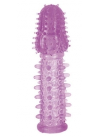 Фиолетовая насадка, удлиняющая половой член - 13,5 см. - Toyfa Basic - в Нижнекамске купить с доставкой
