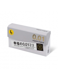 Презервативы Sagami Original 0.02 L-size увеличенного размера - 5 шт. - Sagami - купить с доставкой в Нижнекамске