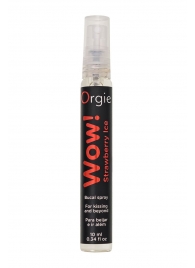 Оральный спрей ORGIE Wow! Strawberry Ice Blowjob Spray с охлаждающим и возбуждающим эффектом - 10 мл. - ORGIE - купить с доставкой в Нижнекамске