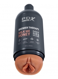 Мастурбатор-вагина цвета карамели Shower Therapy Milk Me Honey - Pipedream - в Нижнекамске купить с доставкой