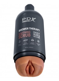 Мастурбатор-вагина цвета карамели Shower Therapy Soothing Scrub - Pipedream - в Нижнекамске купить с доставкой
