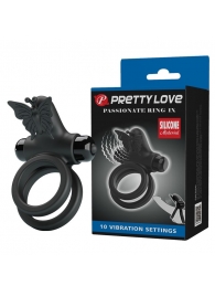 Черное эрекционное виброкольцо Passionate Ring IX - Baile - в Нижнекамске купить с доставкой