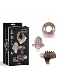 Набор из 3 дымчатых эрекционных колец с вибрацией Teasers Ring Kit - Chisa - в Нижнекамске купить с доставкой