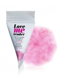 Съедобное согревающее массажное масло Love Me Tender Cotton Candy с ароматом сладкой ваты - 10 мл. - Love to Love - купить с доставкой в Нижнекамске
