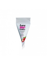 Съедобное согревающее массажное масло Love Me Tender Strawberry с ароматом клубники - 10 мл. - Love to Love - купить с доставкой в Нижнекамске