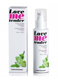 Съедобное согревающее массажное масло Love Me Tender Mojito с ароматом мохито - 100 мл. - Love to Love - купить с доставкой в Нижнекамске