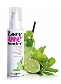 Съедобное согревающее массажное масло Love Me Tender Mojito с ароматом мохито - 100 мл. - Love to Love - купить с доставкой в Нижнекамске