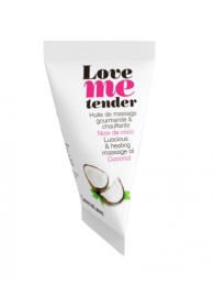 Съедобное согревающее массажное масло Love Me Tender Cocos с ароматом кокоса - 10 мл. - Love to Love - купить с доставкой в Нижнекамске