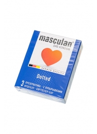 Презервативы с пупырышками Masculan Dotted - 3 шт. - Masculan - купить с доставкой в Нижнекамске