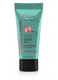 Съедобный интимный гель Orgie Lube Tube Cocktail Strawberry Mojito - 50 мл. - ORGIE - купить с доставкой в Нижнекамске