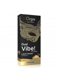Съедобный гель Dual Vibe Pina Colada с эффектом вибрации и вкусом коктейля пина колада - 15 мл. - ORGIE - купить с доставкой в Нижнекамске