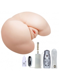 Вибрирующий мастурбатор-попка с ротацией и пультом управления - Baile - в Нижнекамске купить с доставкой