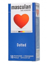 Презервативы с пупырышками Masculan Dotted - 10 шт. - Masculan - купить с доставкой в Нижнекамске
