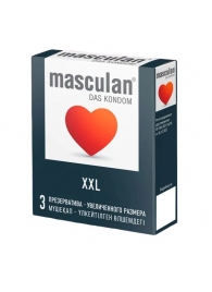 Презервативы увеличенного размера Masculan XXL - 3 шт. - Masculan - купить с доставкой в Нижнекамске