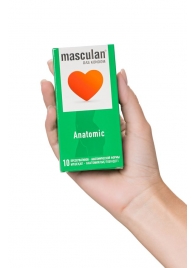 Презервативы анатомической формы Masculan Anatomic - 10 шт. - Masculan - купить с доставкой в Нижнекамске